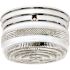 Satco Polished Chrome Two-Light Flush Mount Drum Fixture