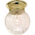 Satco Polished Brass One-Light 6 X 7 Ball Fixture