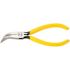 Klein Tools Yellow Curved Long-Nose Plier 6"