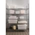 Rubbermaid Commercial Whte Polyethylene Food Strge Pan Ld 18" X 12" Package Of 6