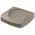 Rubbermaid Commercial Untouchable Square Swing Top Lid, 16 X 16 X 4, Gray