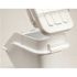 Rubbermaid Commercial Prosave 6.25 Gal Wte Pltc Slf Ingrdint Bin Wth 2-Cup Scoop