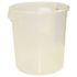 Rubbermaid Commercial 22 Qt Clear Round Polylne Fd Strge Containr Package Of 6