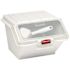 Rubbermaid Commercial 2.6 Gal White Plastic Shelf Ingredint Bn Wth 1/2-Cup Scoop