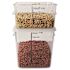 Rubbermaid Commercial 8 Qt Sqr Polyctte Fd Strge Containr Wth Litr Package Of 6