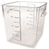 Rubbermaid Commercial 8 Qt Sqr Polyctte Fd Strge Containr Wth Litr Package Of 6