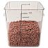 Rubbermaid Commercial 8 Qt Sqr Polyctte Fd Strge Containr Wth Litr Package Of 6