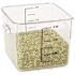 Rubbermaid Commercial 6 Qt Clear Square Polyctte Fd Strge Containr Package Of 12