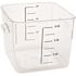 Rubbermaid Commercial 6 Qt Clear Square Polyctte Fd Strge Containr Package Of 12