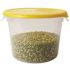 Rubbermaid Commercial 6 Qt Clear Round Polylne Fd Strge Container Package Of 12