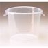 Rubbermaid Commercial 6 Qt Clear Round Polylne Fd Strge Container Package Of 12