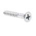 Generic #7 X 1" Wood Screws, Flat Head, Phillips Drive, Zinc, Package Of 50