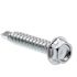 Generic Sheet Metal Screws, Self, Indented Washer Head , Zinc, Package Of 50