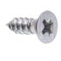Generic Wood Screws, Flat Head, Phillips , #4 8 In, Zinc, Package Of 50