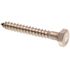 Generic 1/4" X 2" Hex Lag Screws, Stainless Steel, Package Of 25