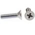 Generic Machine Screws, Flat Hd, Phillips Dr, #10zinc, Package Of 75