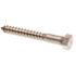 Generic Hex Lag Sws, 3/8 In X 3 In, Grd 18-8 Ss, Package Of 15