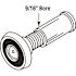 Defender Security 9/16in Bore 200-Degree Solid Brass Bright Brass , Door Viewer