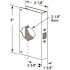 Defender Security 1-3/4in X 9in Brass Lock Dr Enforce, 2-1/8in Sgl Bore, 2-3/8in