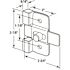 Generic Sentry Latch & Srike Kit, 1-7/8" Door, Satin Stainless Steel, Fasteners