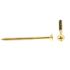 Generic Wood Screws, Flat Hd, Phil Dr, #10 X 2-1/2in, Brass, Package Of 20
