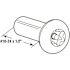 Generic Sentry T-27 Torx Barrel Nut #10-24 X 1/2in, Ss Const, Package Of 100
