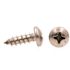 Generic #8 X 1/2" Sheet Metal Screw, Pan Head, Phillips Drive, Stainless, Package Of 25
