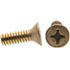 Generic Machine Screws, Phil Dr, 1/4in-20 X 3/4in, Brass, Package Of 50