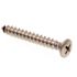 Generic #10 X 1-1/2" Sheet Metal Screw, Oval Head, Phillips, Stainless, Package Of 100