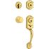 Kwikset Montara Smartkey Handleset, Polished Brass