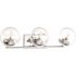 Progress Lighting Mod 2 Light Bath Light In Polished Chrome Finish, Clear Glass