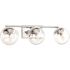 Progress Lighting Mod 2 Light Bath Light In Polished Chrome Finish, Clear Glass