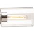 Progress Lighting Archives Two Light Antique NICKEL Bath Light, Clear Glass