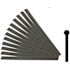 Unger Ergotec Replacement Squeegee Blades, 12"w, Blck Ruber, Sft, Package Of 12