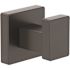Symmons Dia Duro Matte Black Rectangular Robe Hook