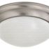 Satco NICKEL Two-Light 14 Twist & Lock Flush Fixture