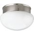 Progress Lighting Brushed NICKEL 4-7/8 Inch One-Light Flush Mount Fixture