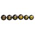Klein Tools Black/Yellow 6-Piece Cushion Grip Screwdriver Set
