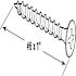 Prime-Line Drywall Screws, #6 X 1 In., Coarse Thread, Flat Head, Package Of 250