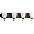 Progress Lighting Gather Collection Antique Bronze Four-Light Bath Fixture