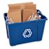 Rubbermaid Commercial Stckng Recylebn,rctngulr,plyethyle,18gal,ble, Package Of 2