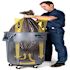Rubbermaid Commercial Brute 55gal Blk Rnd Opn Top Trsh Cntr No Lid, Package Of 3