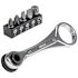 Klein Tools Slim-Profile Mini Ratchet Set, 5-Piece