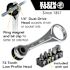 Klein Tools Slim-Profile Mini Ratchet Set, 5-Piece