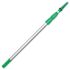 Unger Opti-Loc Aluminum Extension Pole, 20 Ft, Three Sections, Green/silver
