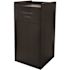 Alpine Industries 40 Gallon Black Finish Wooden Tray Top Waste Enclosure Can