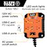 Klein Tools Klein Tools Powerbox 1, Magnetic Mounted Power Strip With Integrated LED Lights