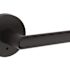 Kwikset Milan Round Bed And Bath Lever In Iron Black