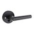 Kwikset Milan Round Bed And Bath Lever In Iron Black