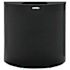 Rubbermaid Commercial Silhouettes Open Top Half Round 12 Gallon Receptacle, Blak